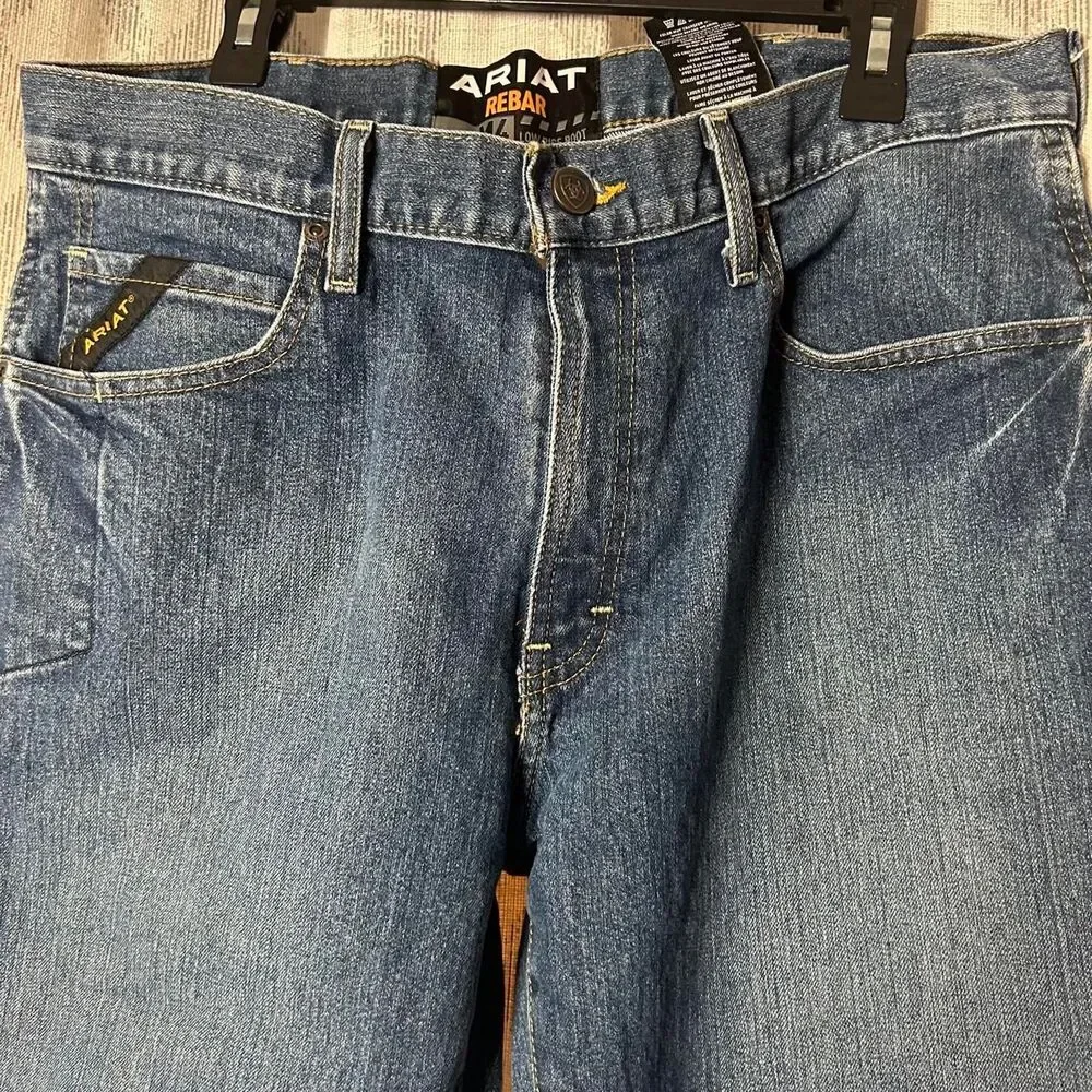 Ariat Men's Blue and Navy Jeans